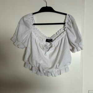 MINKPINK White Ruffled Blouse